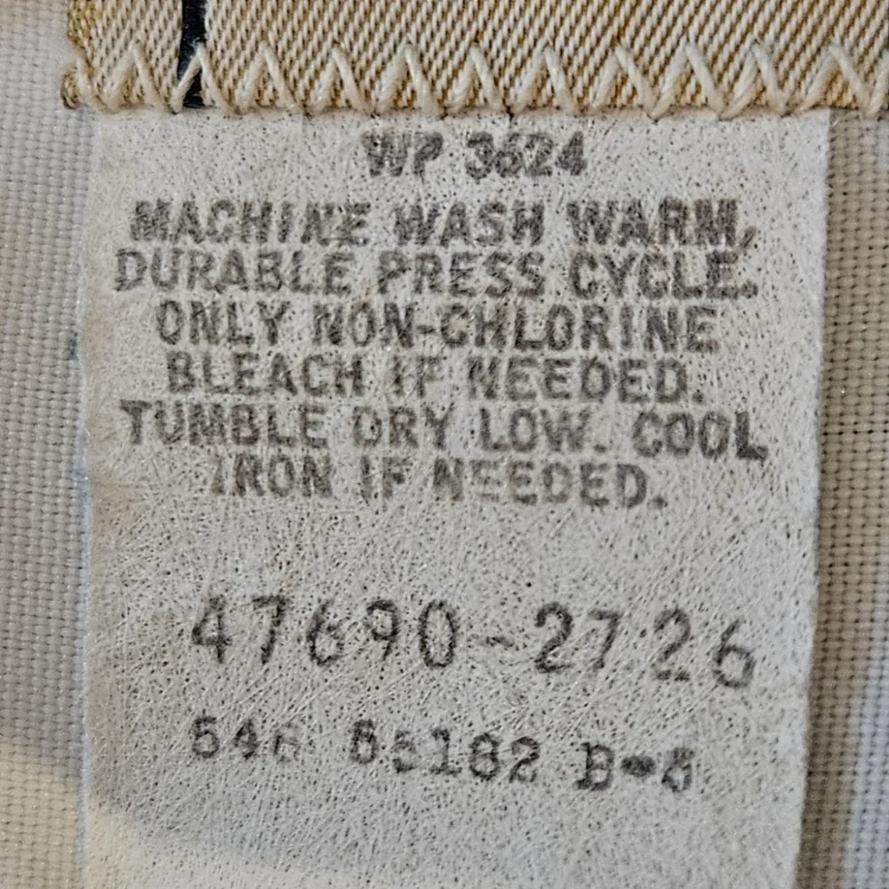 Vintage Levi’s Action Slacks Taupe Brown High Rise Straight Leg Pants 38x30 USA